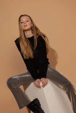 AI&KO craig shine flared pants