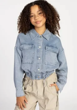 Ai&Ko Slub denim blouse jasje Kamie