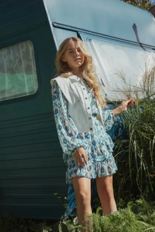 AI&KO ulla print blouse