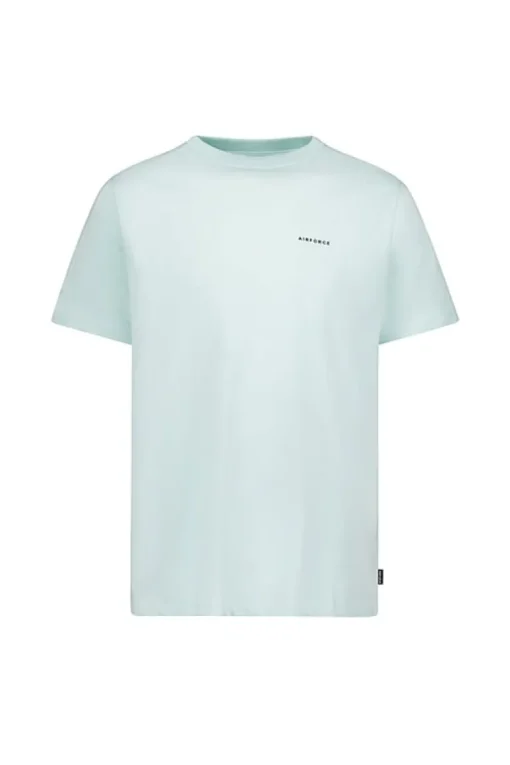Airforce basis logo T-shirt pastel blue