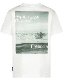 Airforce division artwork T-shirt wit