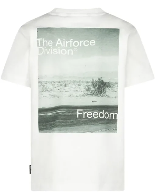 Airforce division artwork T-shirt wit