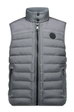 Airforce doorgestikte bodywarmer pewter