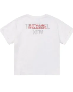 Alix backprint the label T-shirt wit