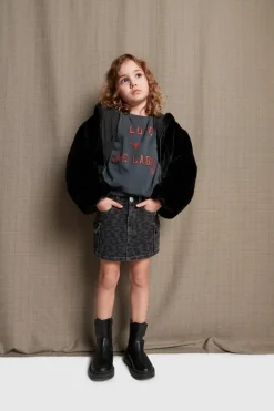 Alix reversible nylon/teddy jacket