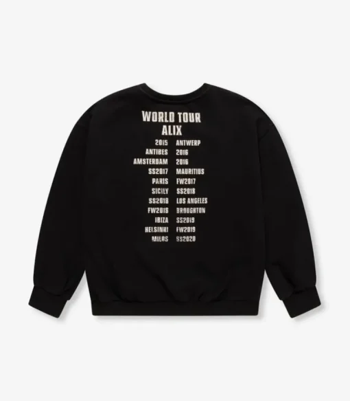 Alix wordltour logo sweater