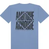 Ambique Dave backprint T-shirt light blue