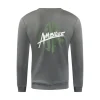 Ambique Luke backprint sweater Stone grey
