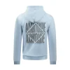 Ambique Sam backprint hoodie light blue