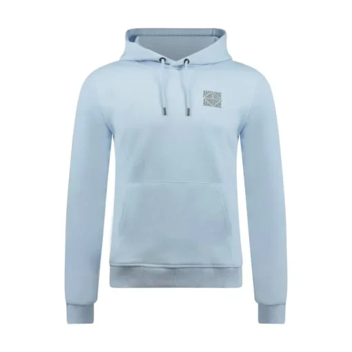 Ambique Sam backprint hoodie light blue