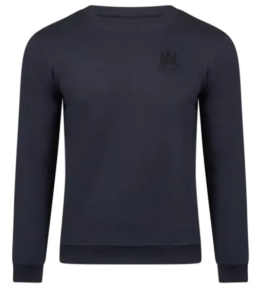 Ambique Wesly backprint sweater navy