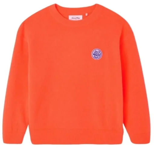 American Vintage trui Raxow feu fluo