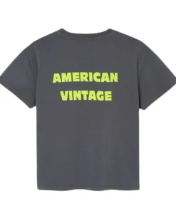 American Vintage T-shirt Fizvalley steel