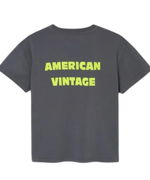 American Vintage T-shirt Fizvalley steel