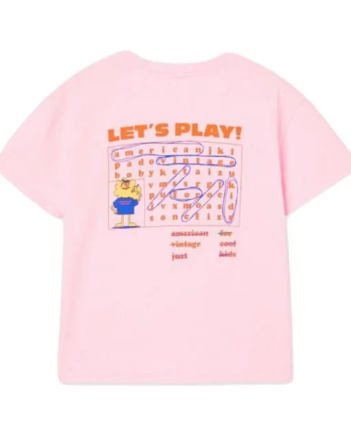 American Vintage T-shirt Fizvalley baby roze