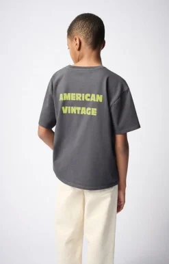 American Vintage T-shirt Fizvalley steel