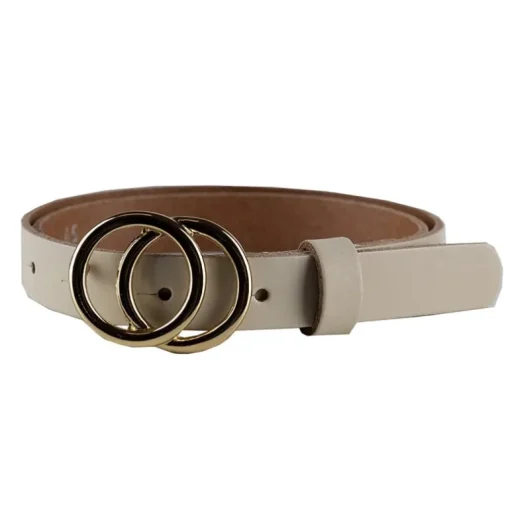 APIC meisjes riem gouden gesp – cream