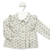 Babidu print en ruches blouse