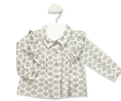 Babidu print en ruches blouse