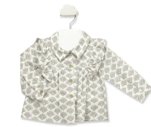 Babidu print en ruches blouse