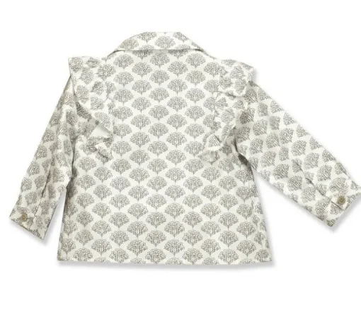 Babidu print en ruches blouse