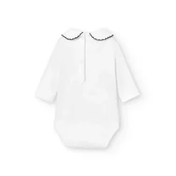 Babidu romper met blauwe piquée kraagje 1188