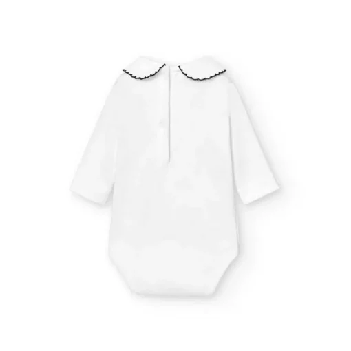 Babidu romper met blauwe piquée kraagje 1188