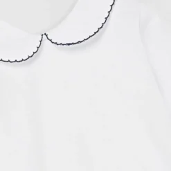 Babidu romper met blauwe piquée kraagje 1188