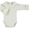 Babidu romper met kraagje gebroken wit 1191