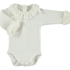Babidu romper met kraagje gebroken wit 1191