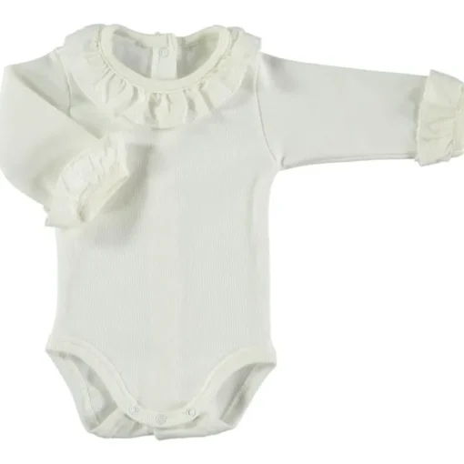 Babidu romper met kraagje gebroken wit 1191