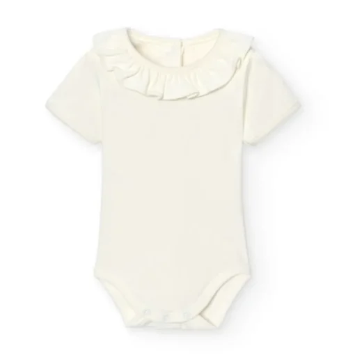 Babidu romper met ruche kraag 1118