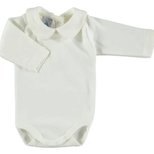 Babidu romper rond kraagje gebroken wit 1190