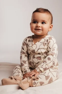 Baje baby overslag T-shirt flower