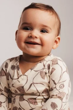 Baje baby overslag T-shirt flower