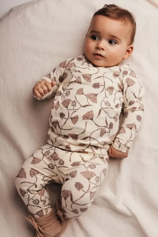 Baje baby overslag T-shirt flower