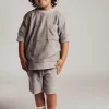 Baje badstof short grey