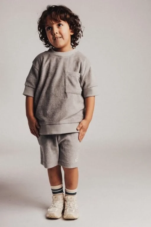 Baje badstof short grey