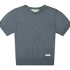 Baje gebreid T-shirt Blue Ocean