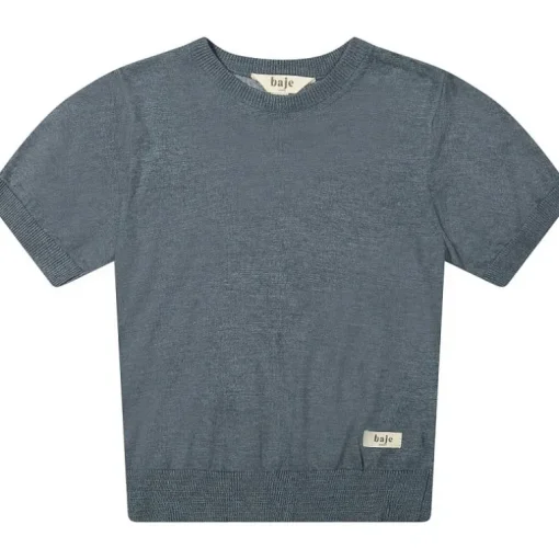 Baje gebreid T-shirt Blue Ocean