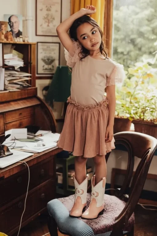 Baje plissé rok amber