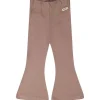 Baje rib flared broek rose