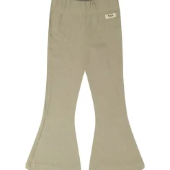 Baje rib flared broek taupe