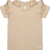 Baje ruffle T-shirt rose