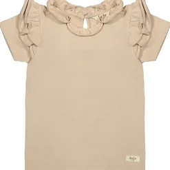 Baje ruffle T-shirt rose