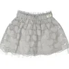 Baje tulle hartjes rok steel