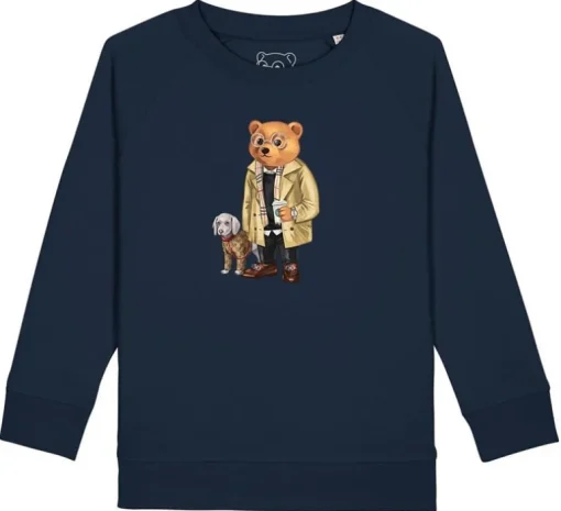 Baron Filou sweater the dog lover navy