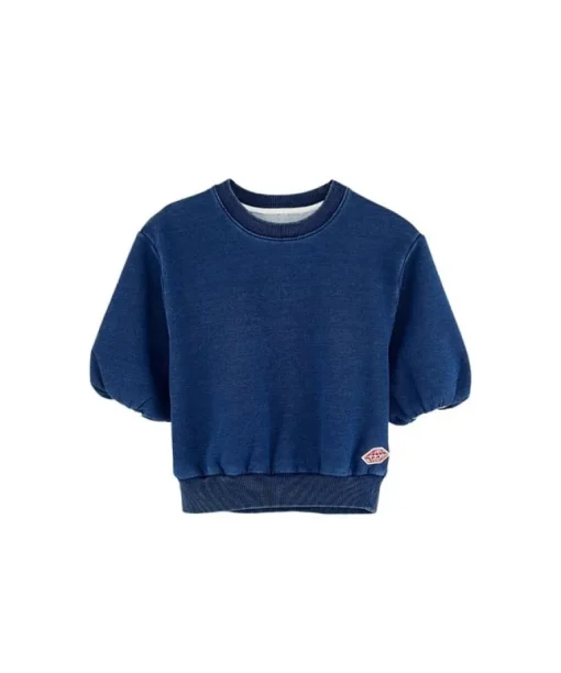 Bellerose Agvo korte mouwen sweater Indigo