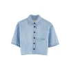Bellerose cropped denim blouse