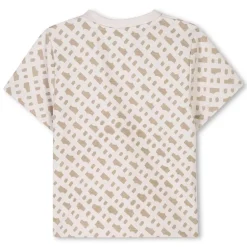 Boss baby all-over logo T-shirt beige